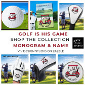 Name des benutzerdefinierten Cart Clubs Monogram Golf Headcover