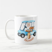 Name des benutzerdefinierten Cart Clubs Monogram Kaffeetasse (Links)