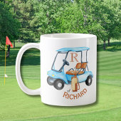 Name des benutzerdefinierten Cart Clubs Monogram Kaffeetasse