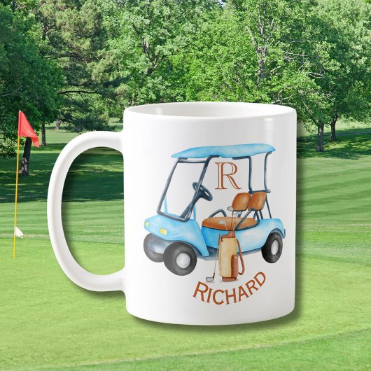 Name des benutzerdefinierten Cart Clubs Monogram Kaffeetasse