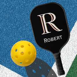 Name des benutzerdefinierten dreisfarbigen Monogra Pickleball Schläger