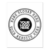 Name des benutzerdefinierten Firmenlogos Slogan Gr Gummistempel (Prägung)