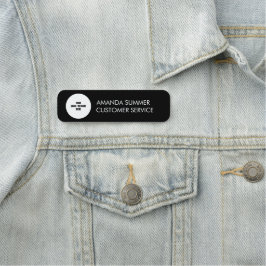 Name des benutzerdefinierten Firmenlogos Stilvoll  Namensschild