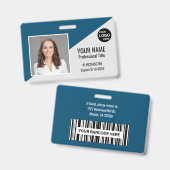 Name des benutzerdefinierten Foto-ID-Bar für Mitar Ausweis (Vorder- & Rückseite)