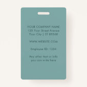 Name des benutzerdefinierten Fotos für Mitarbeiter Ausweis (Rückseite)