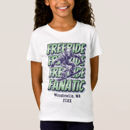 Name des benutzerdefinierten Freeride-Snowboarding T-Shirt