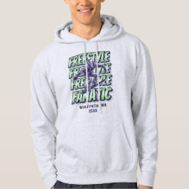 Name des benutzerdefinierten Freestyle-Snowboardin Hoodie