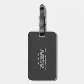 Name des benutzerdefinierten Golf-Logos Gepäckanhänger (Rückseite vertikal)