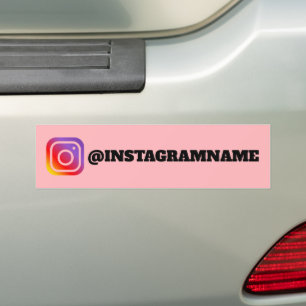 Name des benutzerdefinierten Instagram Social Medi Autoaufkleber