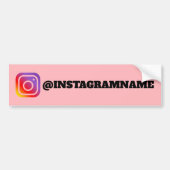 Name des benutzerdefinierten Instagram Social Medi Autoaufkleber (Vorne)