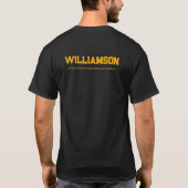 Name des benutzerdefinierten Jägerereignisses oder T-Shirt (Rückseite)