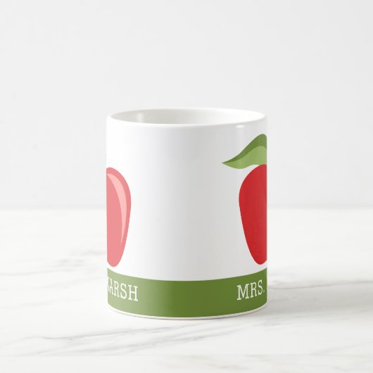 Name des benutzerdefinierten Lehrers mit modernem  Kaffeetasse (Mittel)