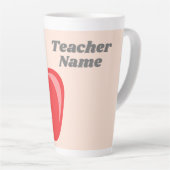 Name des benutzerdefinierten Lehrers mit modernem Milchtasse (Rechte Ecke)