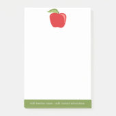 Name des benutzerdefinierten Lehrers mit modernem  Post-it Klebezettel (Vorderseite)