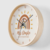 Name des benutzerdefinierten Lehrers Zitat Boho Ra Uhr (Winkel)