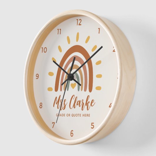 Name des benutzerdefinierten Lehrers Zitat Boho Ra Uhr (Winkel)