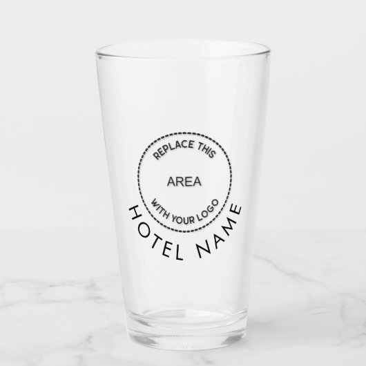 Name des benutzerdefinierten Logo-Hotels, beliebig Glas (Vorderseite)