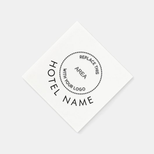 Name des benutzerdefinierten Logo-Hotels, beliebig Serviette (Ecke)