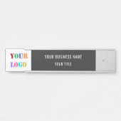 Name des benutzerdefinierten Logos Info Business O Türschild (Vorderseite )