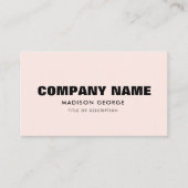Name des benutzerdefinierten Logos moderner minima Visitenkarte (Vorderseite)