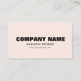 Name des benutzerdefinierten Logos moderner minima Visitenkarte