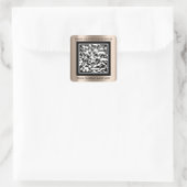 Name des benutzerdefinierten Logos QRCode Vielen D Quadratischer Aufkleber (Tasche)