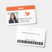 Name des benutzerdefinierten Mitarbeiter-ID-Fotos Ausweis (Vorder- & Rückseite)