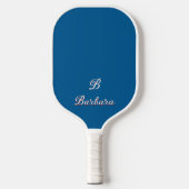 Name des benutzerdefinierten Monogramm-Skripts Pickleball Schläger (Vorderseite)