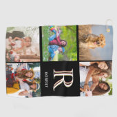 Name des benutzerdefinierten Monogramms für Vater- Golfhandtuch (Horizontal)