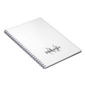 Name des benutzerdefinierten Monogramms Notizblock (Rechte Seite)