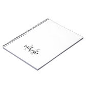 Name des benutzerdefinierten Monogramms Notizblock (Linke Seite)