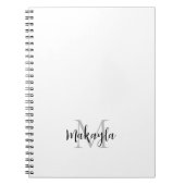 Name des benutzerdefinierten Monogramms Notizblock (Vorderseite)