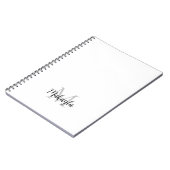 Name des benutzerdefinierten Monogramms Notizblock (Linke Seite)