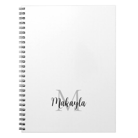 Name des benutzerdefinierten Monogramms Notizblock (Vorderseite)