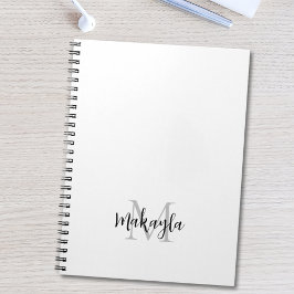 Name des benutzerdefinierten Monogramms Notizblock