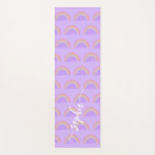 Name des benutzerdefinierten Rainbow-Aquarells Yogamatte (Vorderseite)