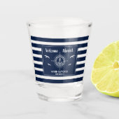 Name des benutzerdefinierten Schiffes Begrüßung im Schnapsglas (Vorderseite)