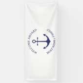 Name des benutzerdefinierten Schiffes Willkommen a Banner (Vertikal)