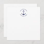 Name des benutzerdefinierten Schiffes Willkommen a Dankeskarte (Vorne/Hinten)