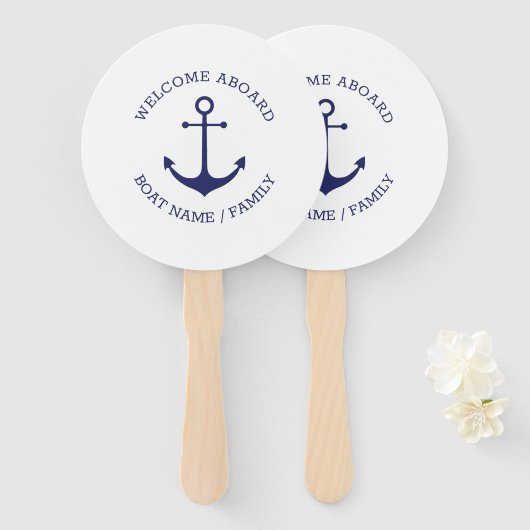 Name des benutzerdefinierten Schiffes Willkommen a Fächer (Vorne und Hinten)