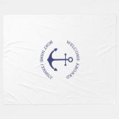 Name des benutzerdefinierten Schiffes Willkommen a Fleecedecke (Vorderseite (Horizontal))