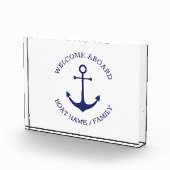 Name des benutzerdefinierten Schiffes Willkommen a Fotoblock (Rechts)