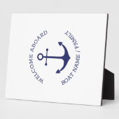 Name des benutzerdefinierten Schiffes Willkommen a Fotoplatte (Seite)