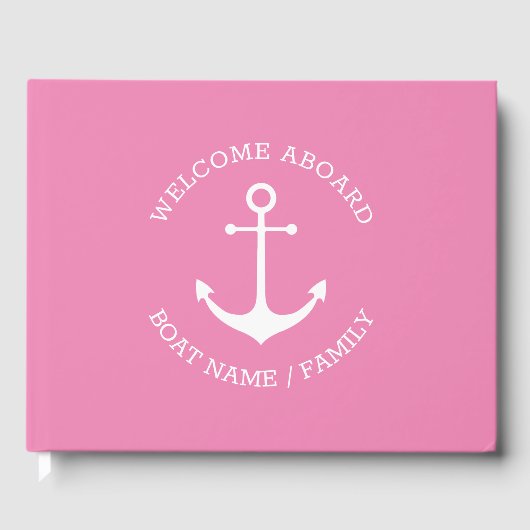 Name des benutzerdefinierten Schiffes Willkommen a Gästebuch (Vorderseite)