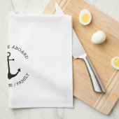 Name des benutzerdefinierten Schiffes Willkommen a Geschirrtuch (Viertel Falte)