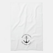 Name des benutzerdefinierten Schiffes Willkommen a Geschirrtuch (Vertikal)