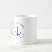 Name des benutzerdefinierten Schiffes Willkommen a Kaffeetasse (Vorderseite Links)