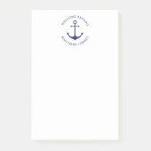 Name des benutzerdefinierten Schiffes Willkommen a Post-it Klebezettel (Vorderseite)