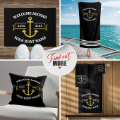 Name des benutzerdefinierten Schiffes Willkommen a Strandtuch