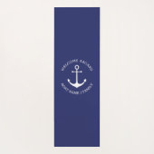 Name des benutzerdefinierten Schiffes Willkommen a Yogamatte (Rückseite)